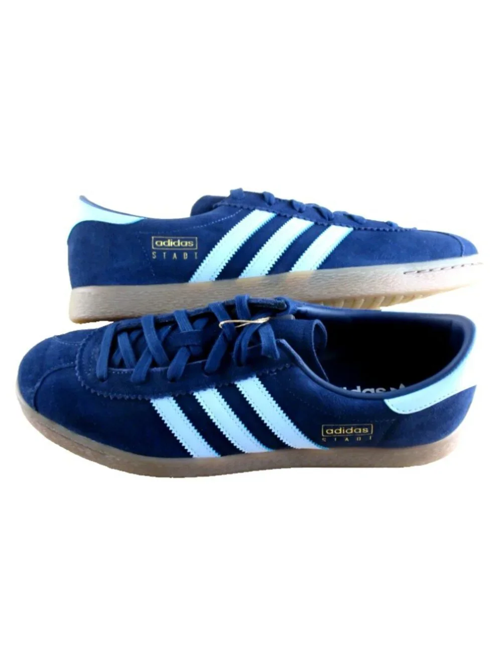 Adidas Originals Men's STADT Suede Indigo Navy Gum Sneakers Sizes NIB JQ9008